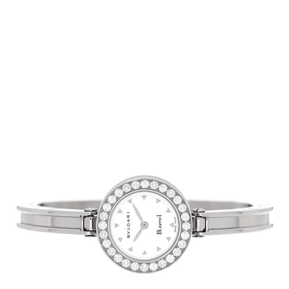 Bulgari Stainless Steel Diamond Bezel 22mm B.Zero1 Quartz Watch White 2 of 4