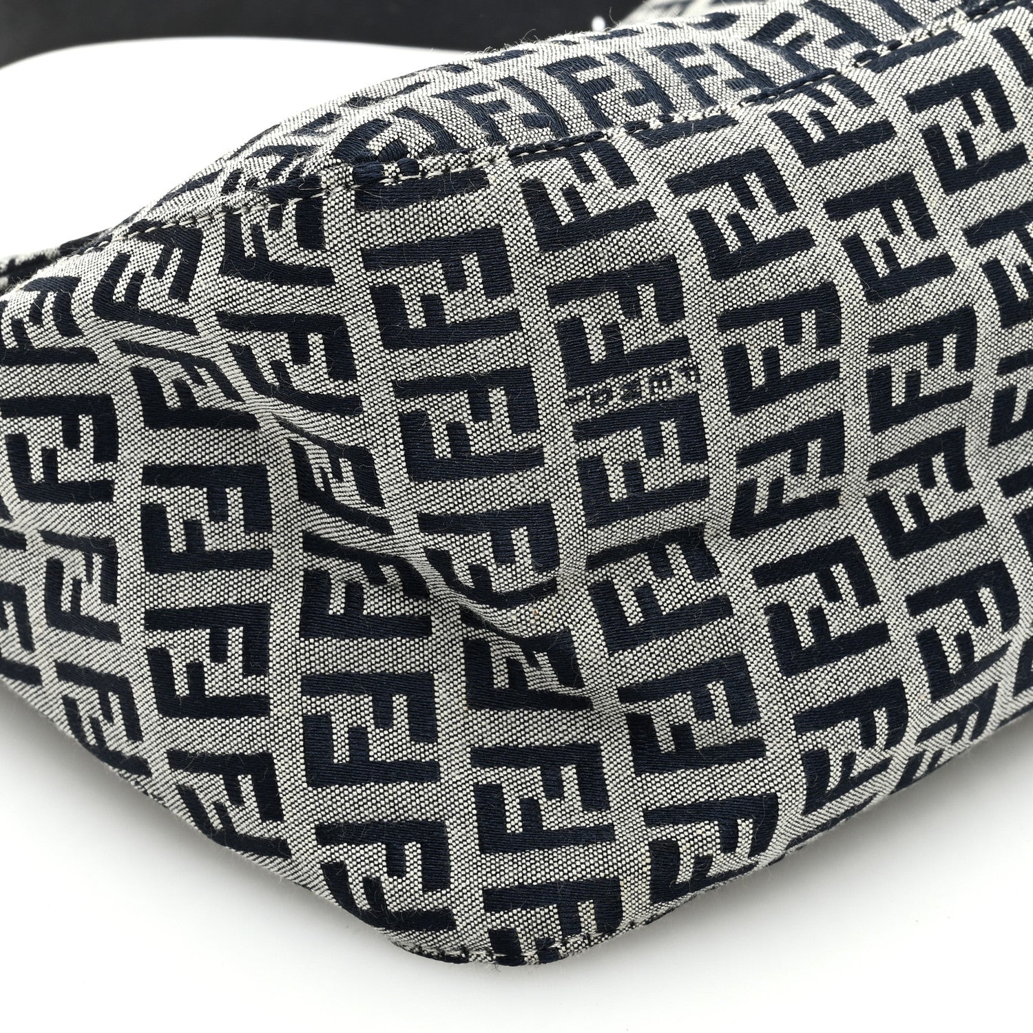 Fendi Zucchino Mama Baguette Navy 8 of 10
