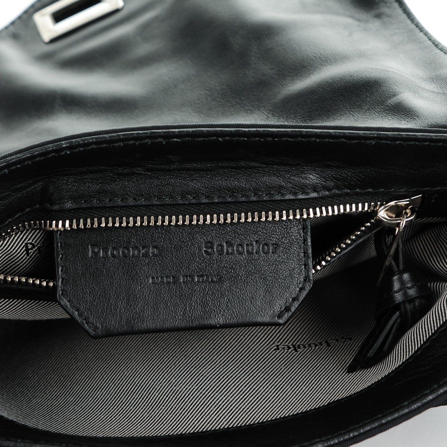 Proenza Schouler Nylon Calfskin PS1 Pouch Messenger Black 6 of 7