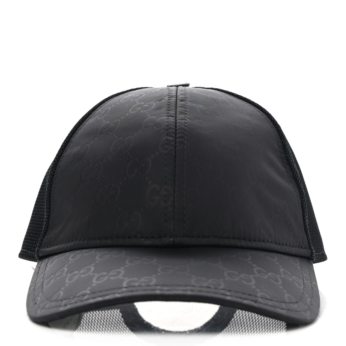 Nylon Monogram Baseball Hat L Black