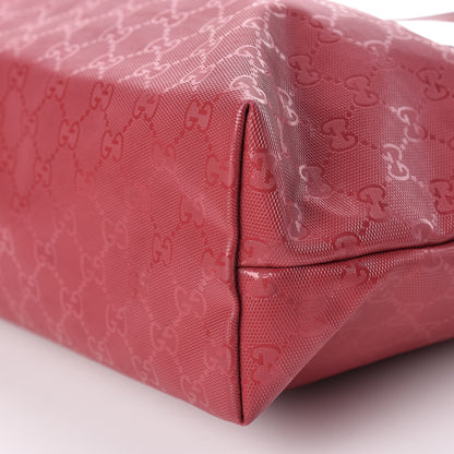 Gucci Imprime Monogram Medium Zippered Shopping Tote Rose Blush 10 of 10