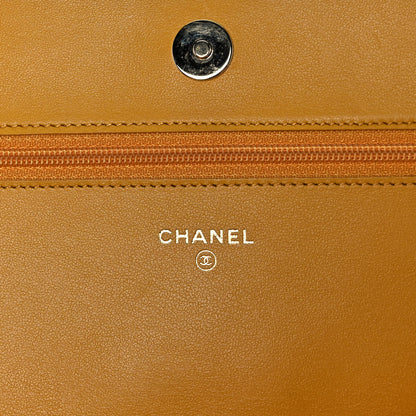 Chanel Caviar Quilted Boy Wallet On Chain WOC Yellow 6 of 11