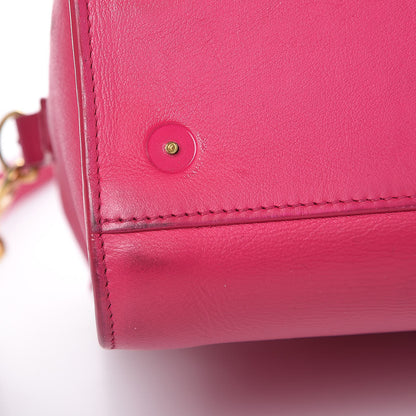 Saint Laurent Calfskin Monogram Baby Cabas Fuchsia 10 of 17