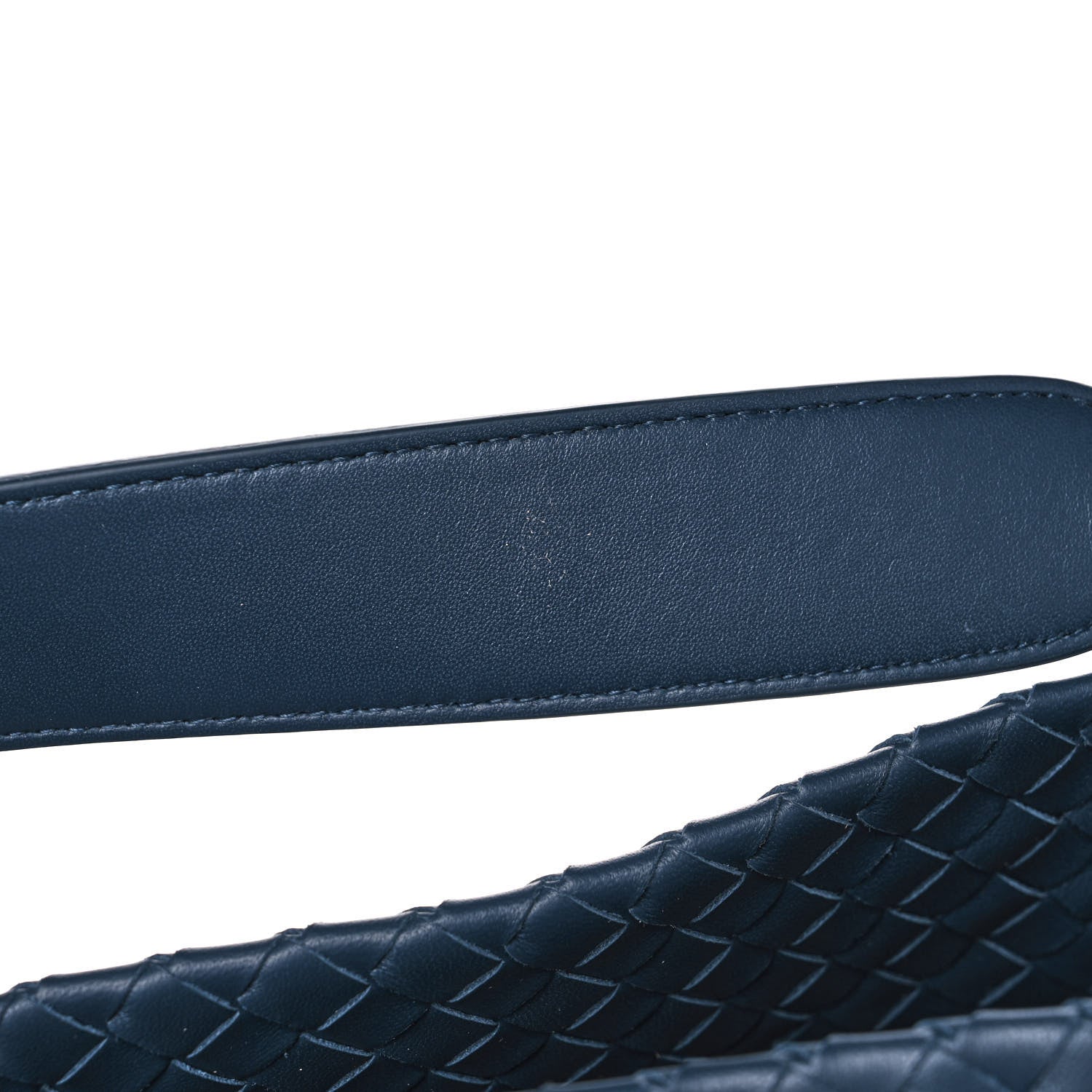 Bottega Veneta Nappa Intrecciato Bella Tote Navy 11 of 11