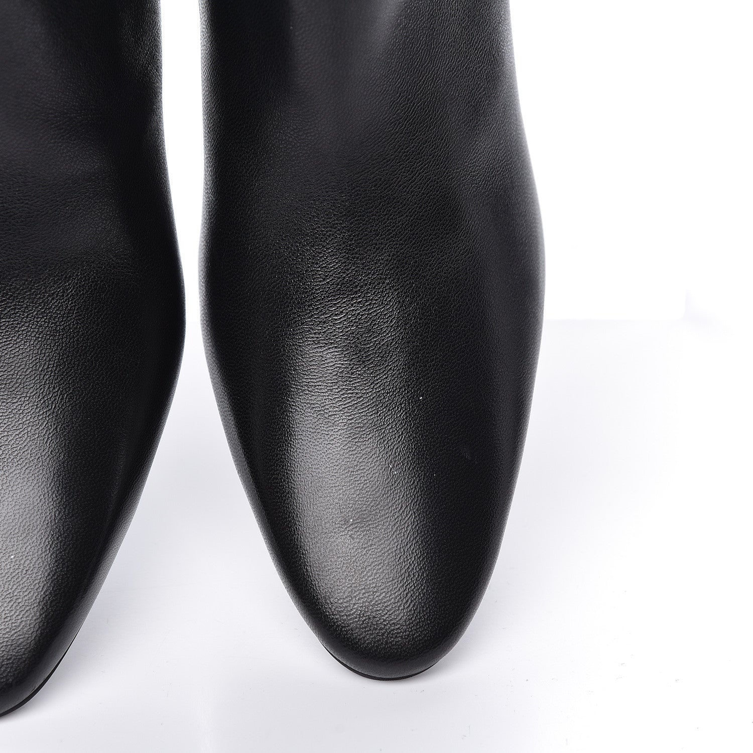 Balenciaga Shiny Sheepskin 20mm Oval Booties 37 Black 13 of 13
