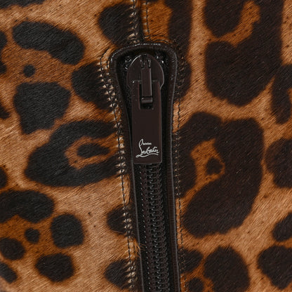 Christian Louboutin Pony Hair Morgan 70 Over The Knee Boots 36 Leopard 9 of 10