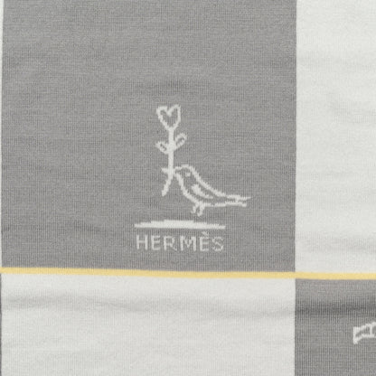 Hermes Cotton Cabriole Blanket Gris Perle 3 of 4