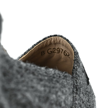 Chanel Tweed Velvet CC Espadrilles 41 Grey Black 8 of 9