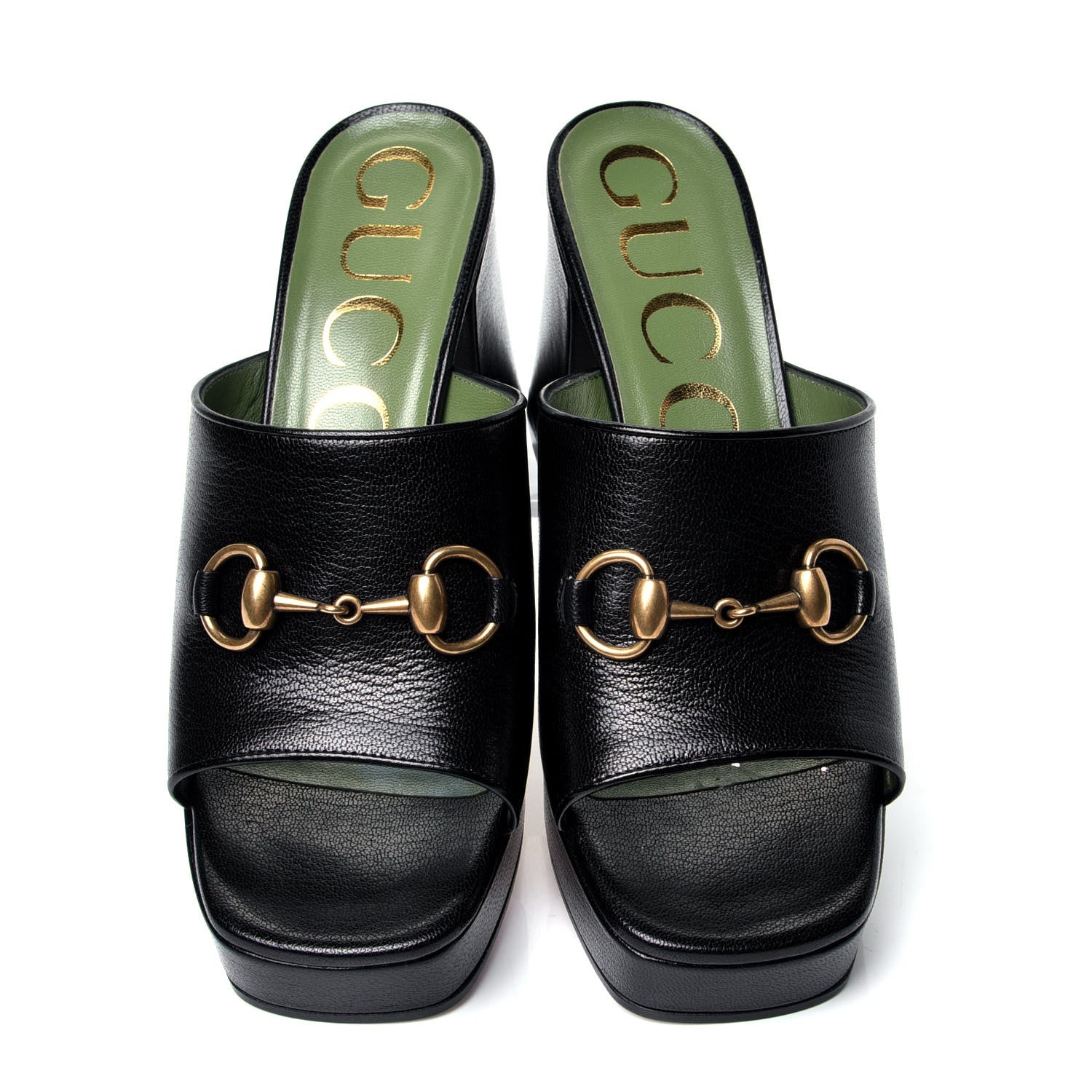 Gucci Granada Kid Houdan Platform Slide Sandals 36.5 Black 5 of 10