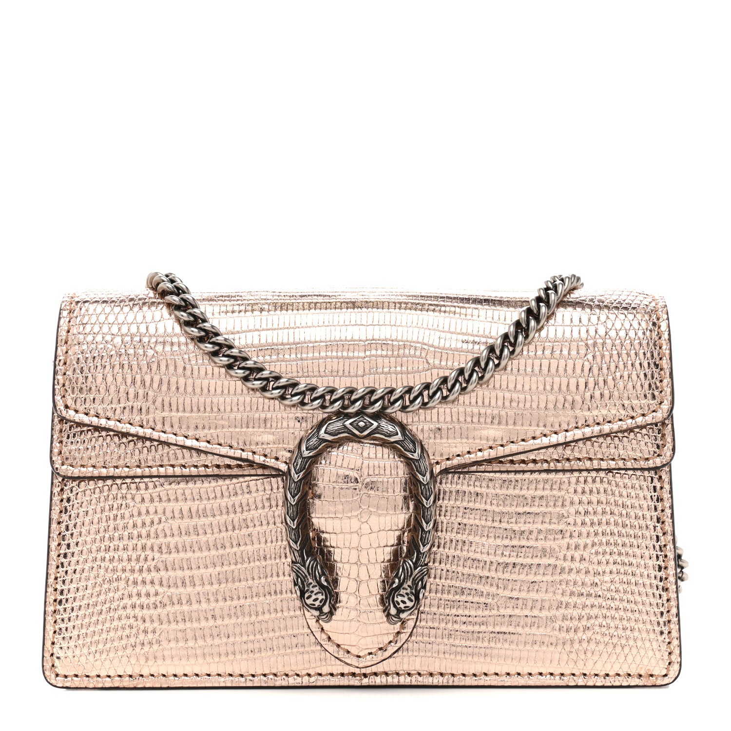 Gucci Metallic Lizard Super Mini Dionysus Bag Rame 1 of 9