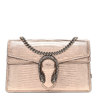Gucci Metallic Lizard Super Mini Dionysus Bag Rame 1 of 9
