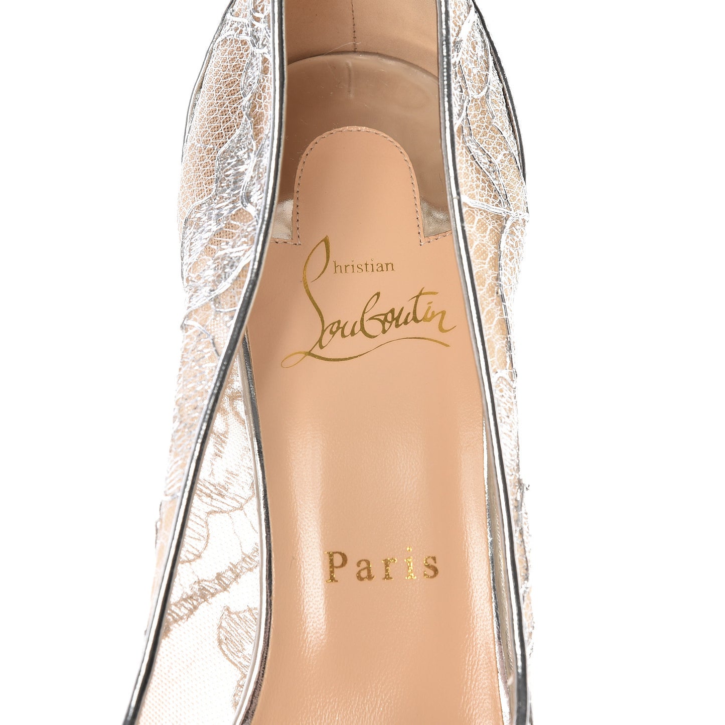 Rete Dentelle Lurex Very Lace 120 Pumps 39 Silver