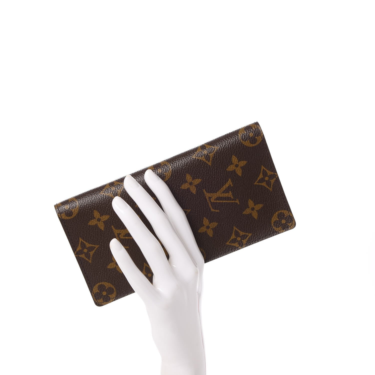 Louis Vuitton Monogram Porte Valeurs Checkbook Wallet 2 of 9