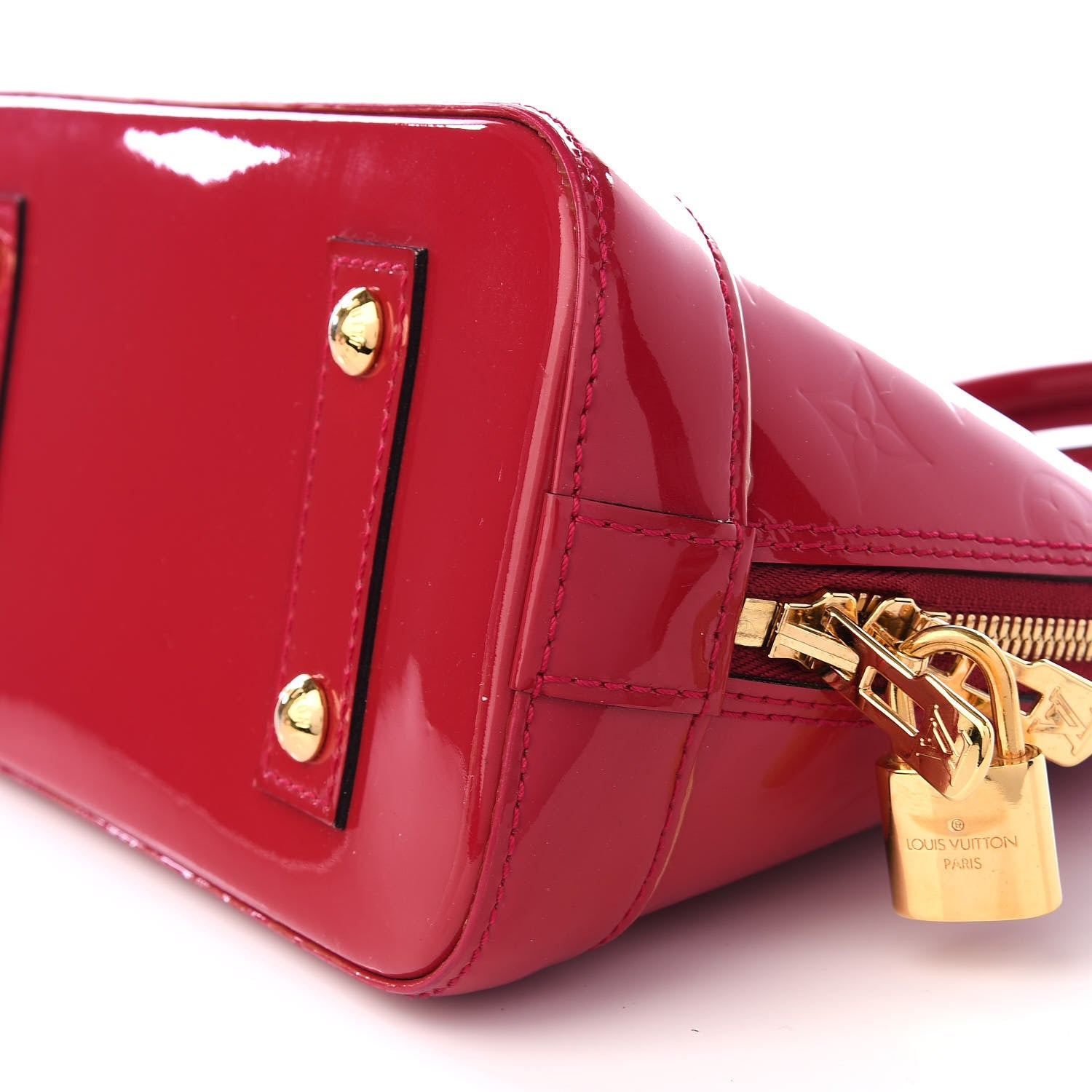 Louis Vuitton Vernis Alma BB Cherry 7 of 8