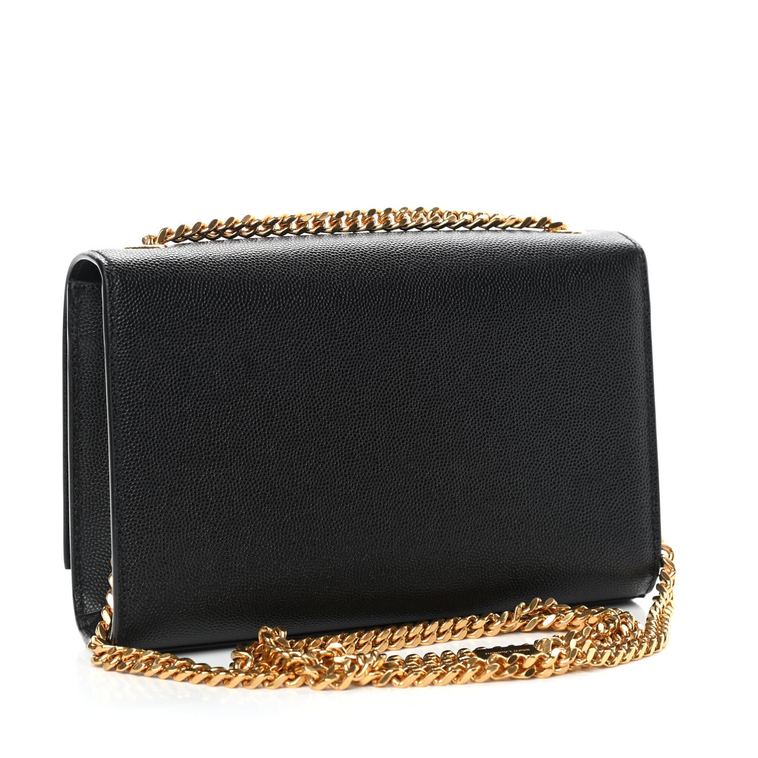 Saint Laurent Grain De Poudre Small Monogram Kate Satchel Black 3 of 10