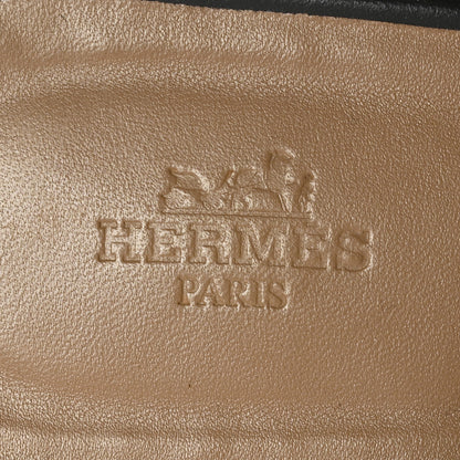 Hermes Calfskin Carlotta Mules 38 Black 6 of 8