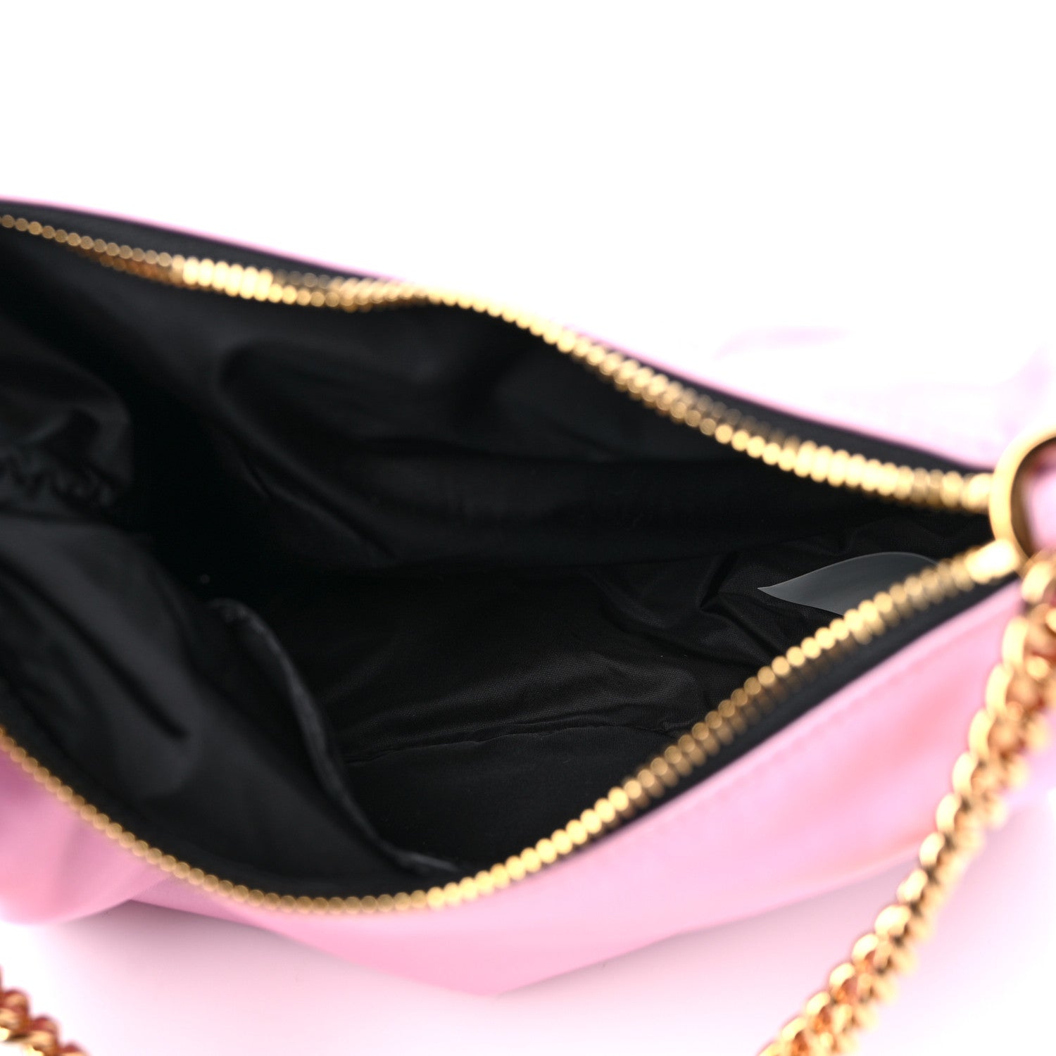Versace Nylon Tribute Chain Crossbody Shoulder Bag Light Pink 5 of 8