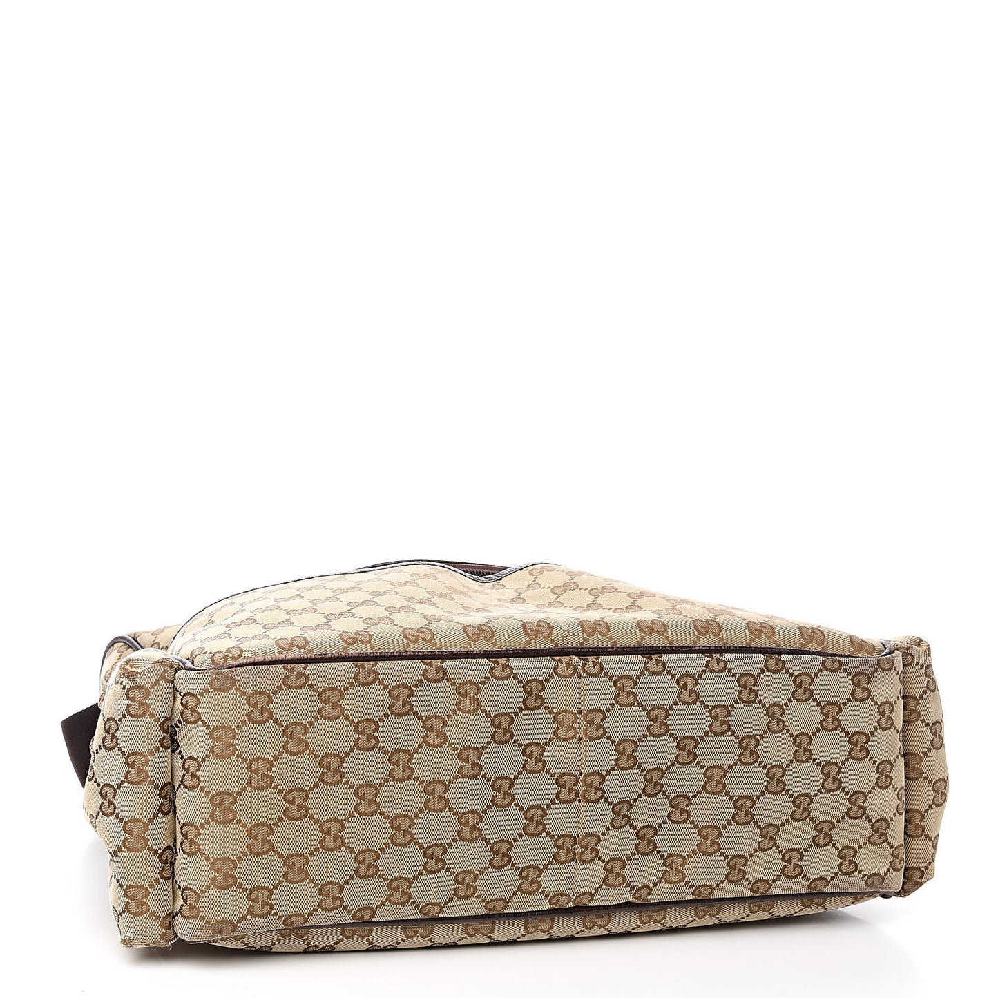 Monogram Natural Pigskin Large Diaper Bag Beige Ebony Cocoa Dark Chocolate