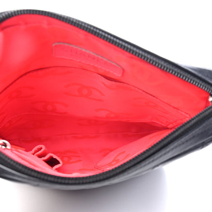 Chanel Calfskin Quilted Medium Cambon Messenger Black White 5 of 11