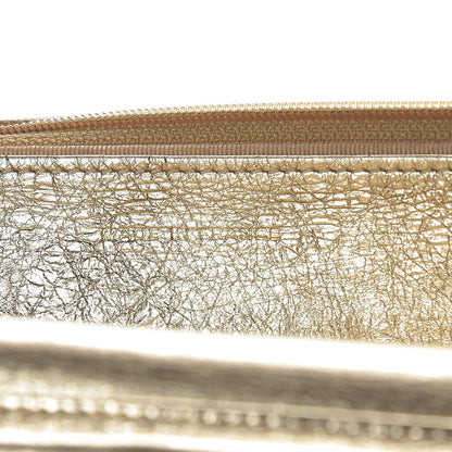 Chanel Metallic Aged Calfskin Reissue Wallet On Chain WOC Gold 7 of 18