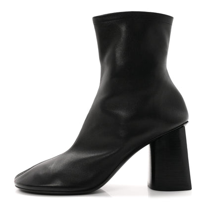 Balenciaga Shiny Soft Sheepskin Glove 80mm Ankle Boots 37.5 Black 1 of 9