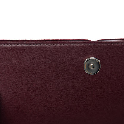 Saint Laurent Velvet Crystal Monogram Kate Tassel Shoulder Bag Burgundy 5 of 10