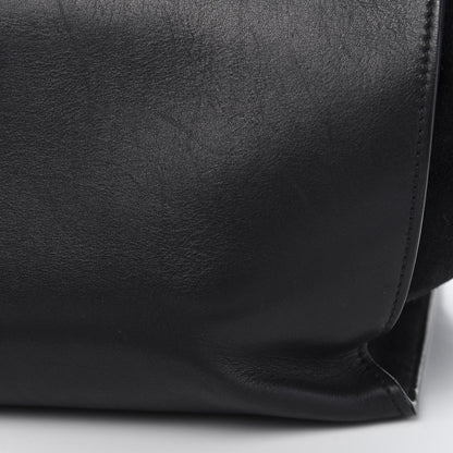 Celine Smooth Calfskin Suede Medium Bi-Color Trapeze Black 13 of 16