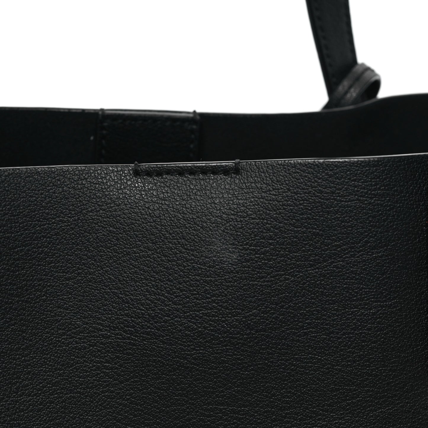 Calfskin Large Shopping Tote Black
