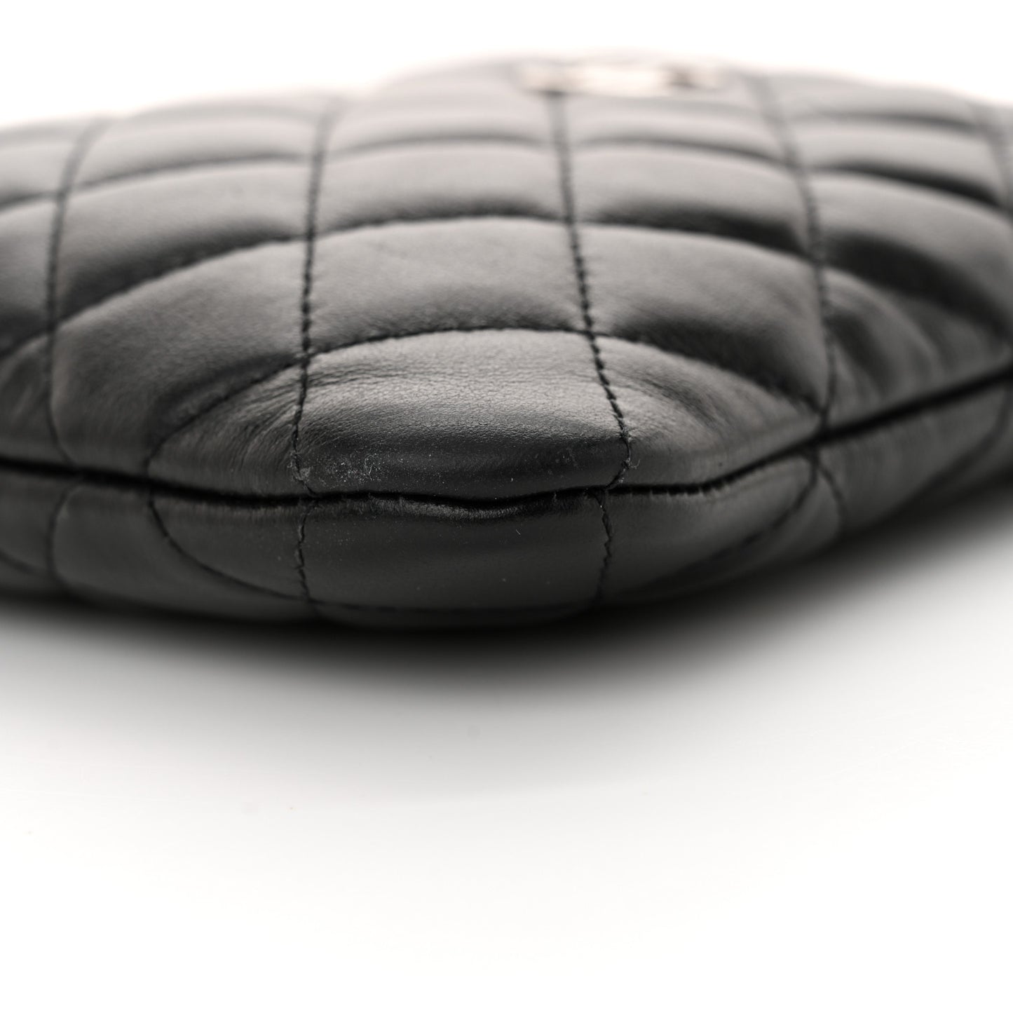 Lambskin Quilted Crossbody Bag Black