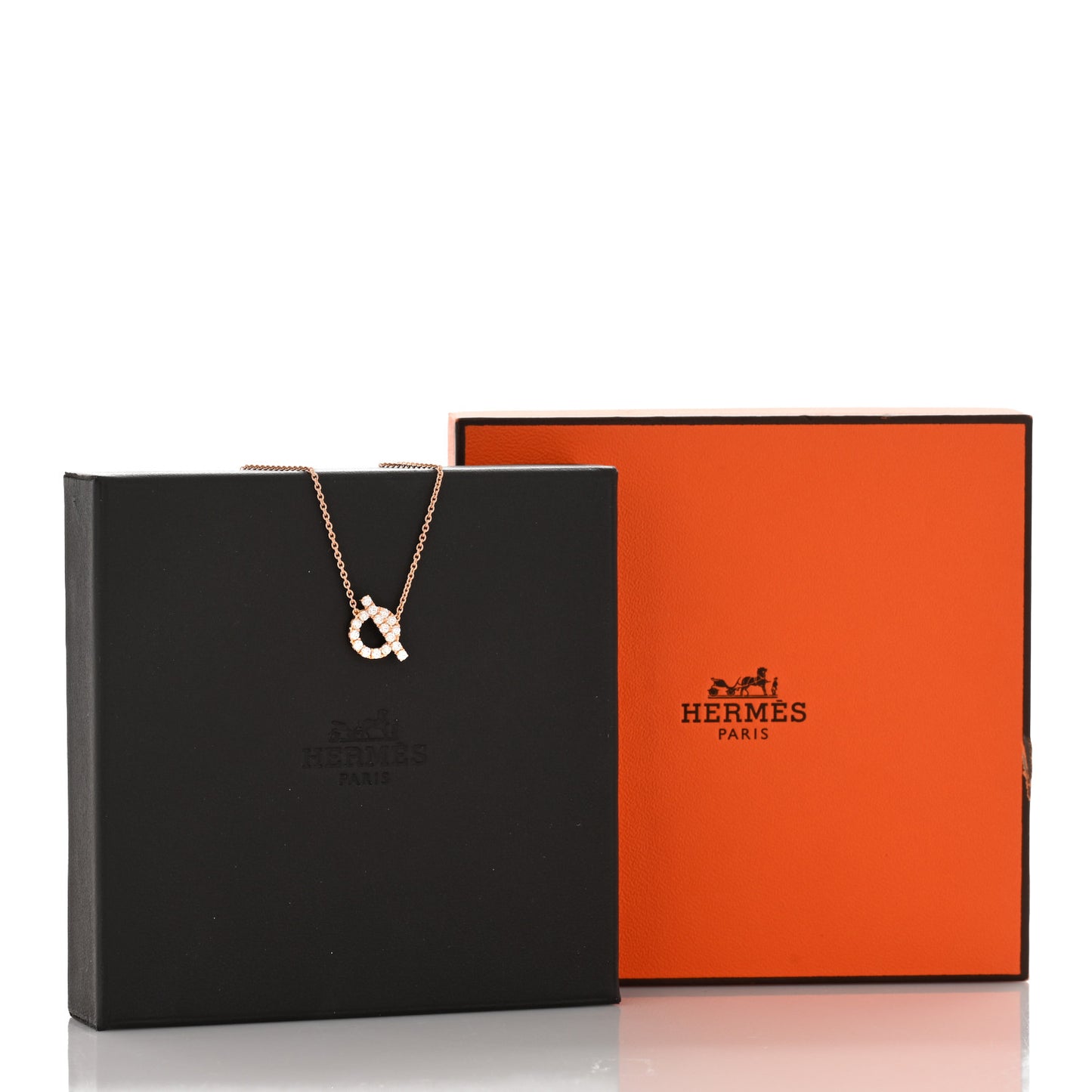 18K Rose Gold Diamond Finesse Pendant Necklace