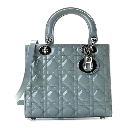 Christian Dior Patent Cannage Medium Lady Dior Light Blue 1 of 9