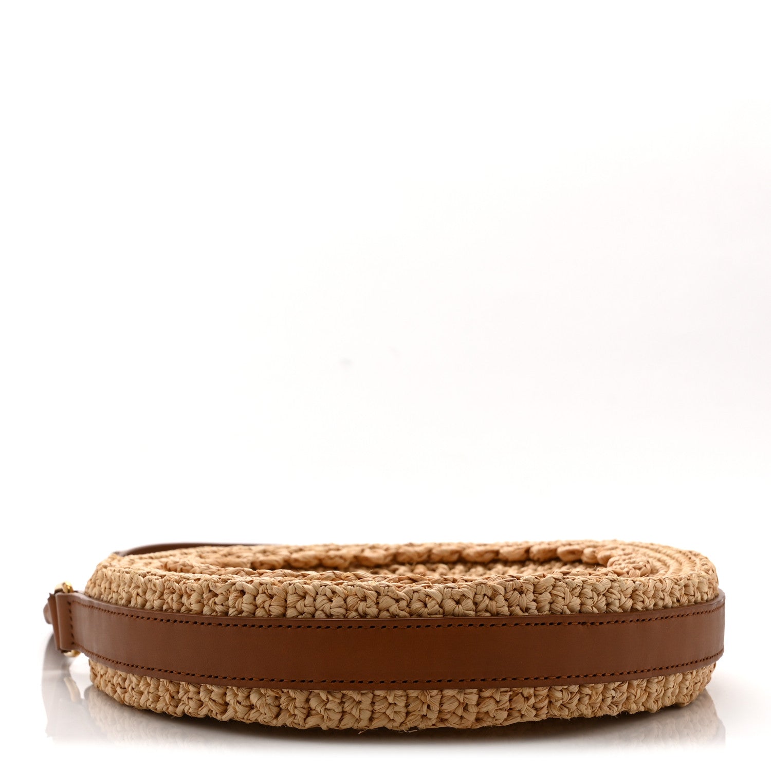 Saint Laurent Raffia Sac Round Naturel 4 of 9