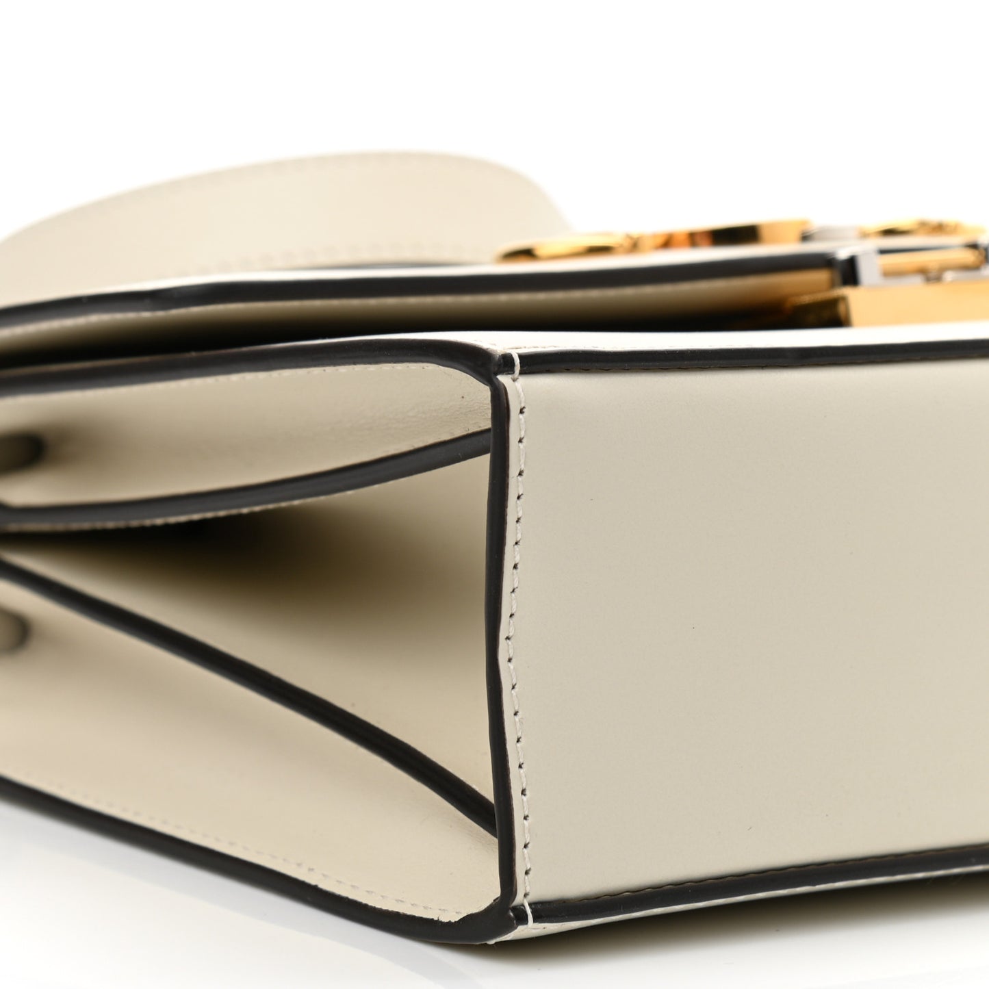 Grained Calfskin Small Zumi Shoulder Bag Mystic White Mystic White