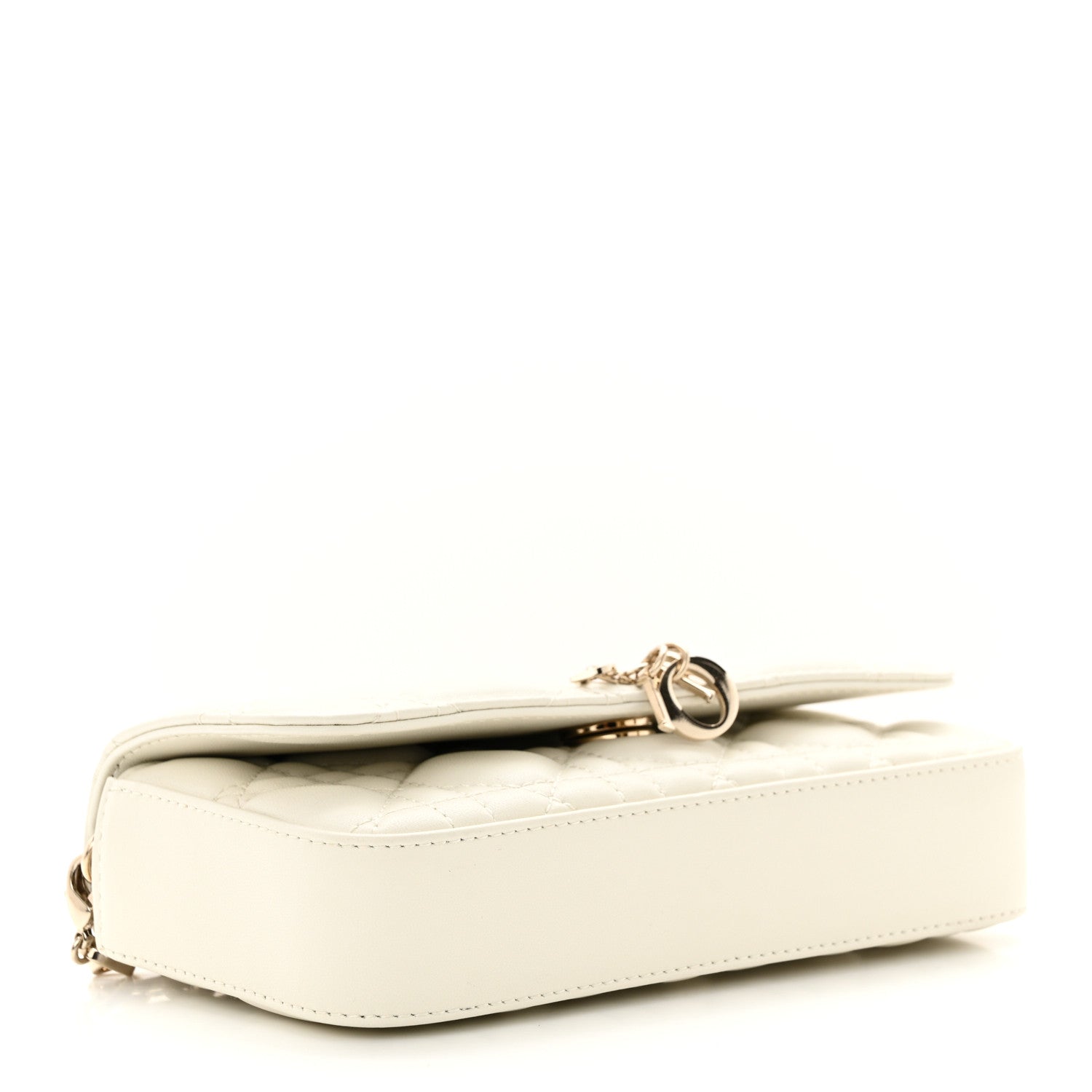 Christian Dior Lambskin Cannage Dior Talk Phone Pouch Latte 4 of 11