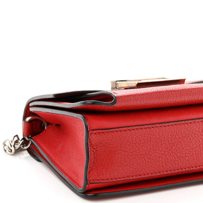 Givenchy Goatskin Mini GV3 Shoulder Bag Bright Red 7 of 8