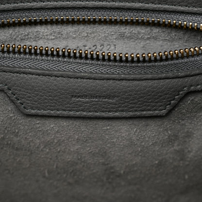 Celine Baby Drummed Calfskin Micro Luggage Kohl 6 of 17