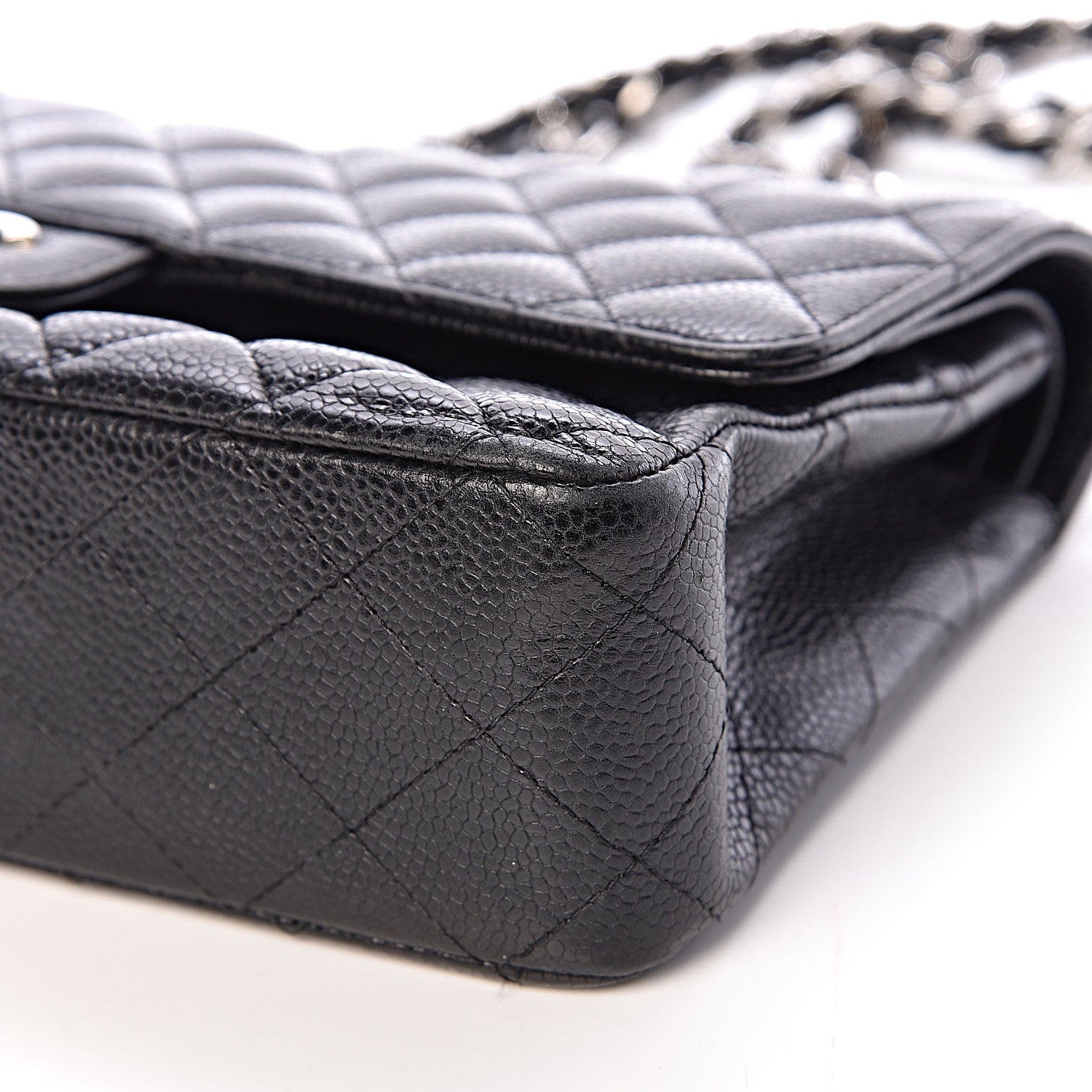 Chanel Caviar Quilted Medium Double Flap Black 9 of 17