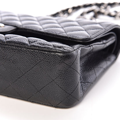 Chanel Caviar Quilted Medium Double Flap Black 9 of 17