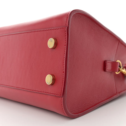 Saint Laurent Calfskin Baby Monogram Cabas Red 10 of 14