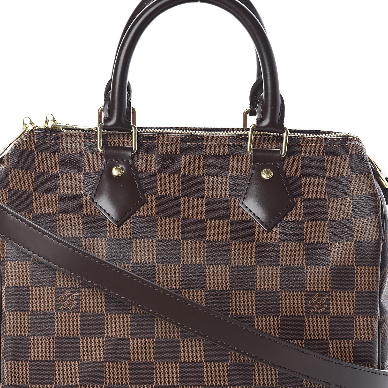 Louis Vuitton Damier Ebene Speedy Bandouliere 25 7 of 10