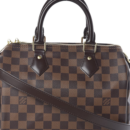 Louis Vuitton Damier Ebene Speedy Bandouliere 25 7 of 10