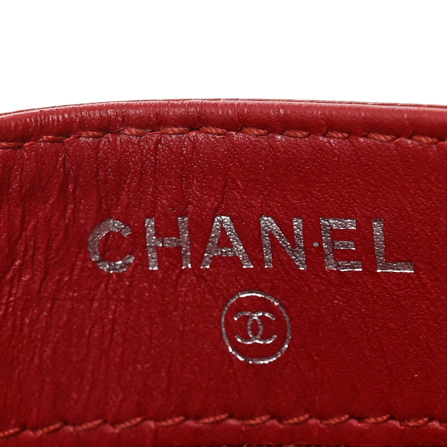 Chanel Caviar Quilted Card Holder Red 6 of 10