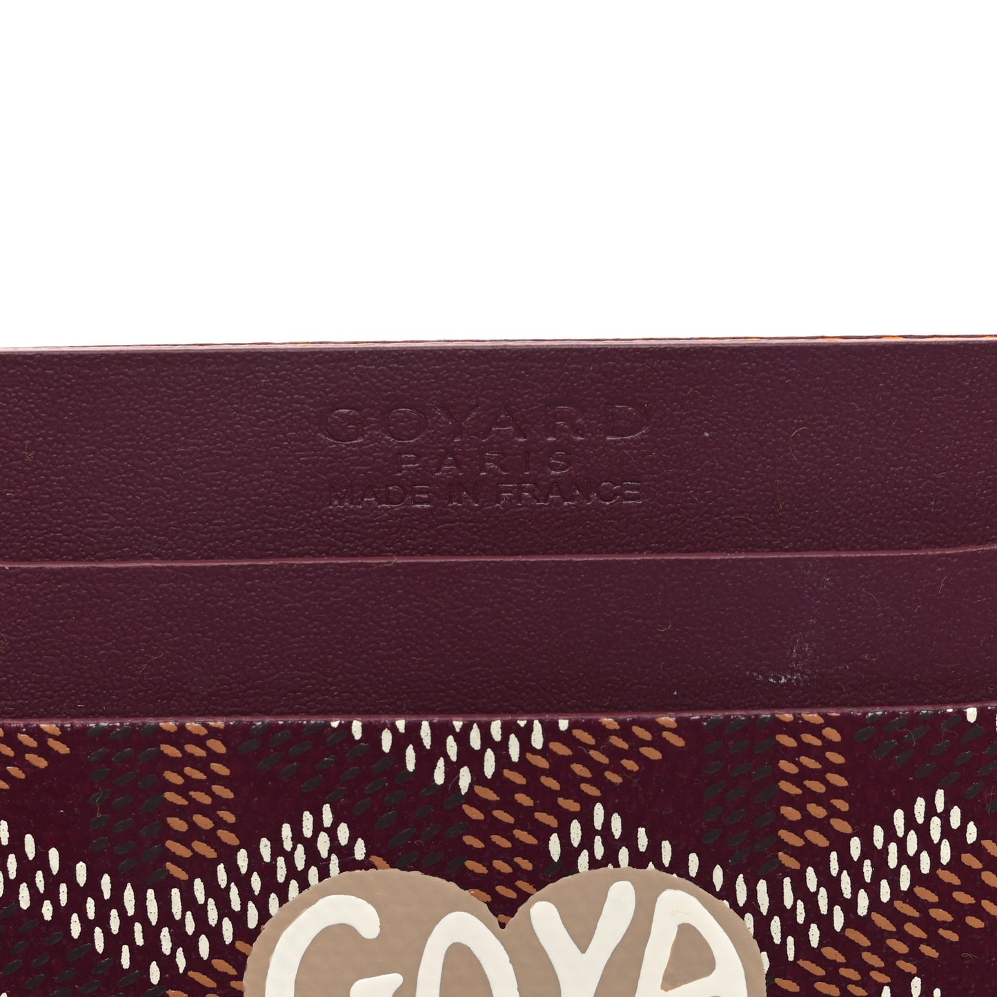 Goyardine Saint Sulpice Card Holder Bordeaux