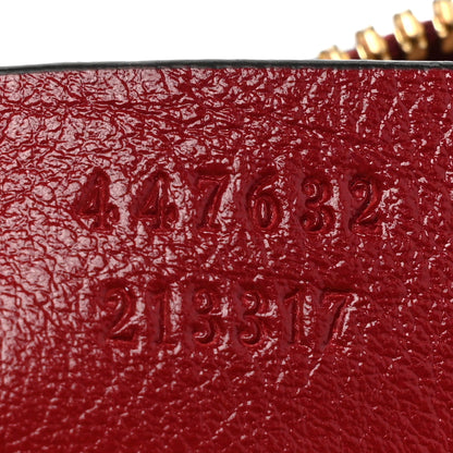 Gucci Monogram Azalea Calfskin Matelasse Diagonal Small GG Marmont Chain Shoulder Bag Beige Ebony New Cherry Red 7 of 9