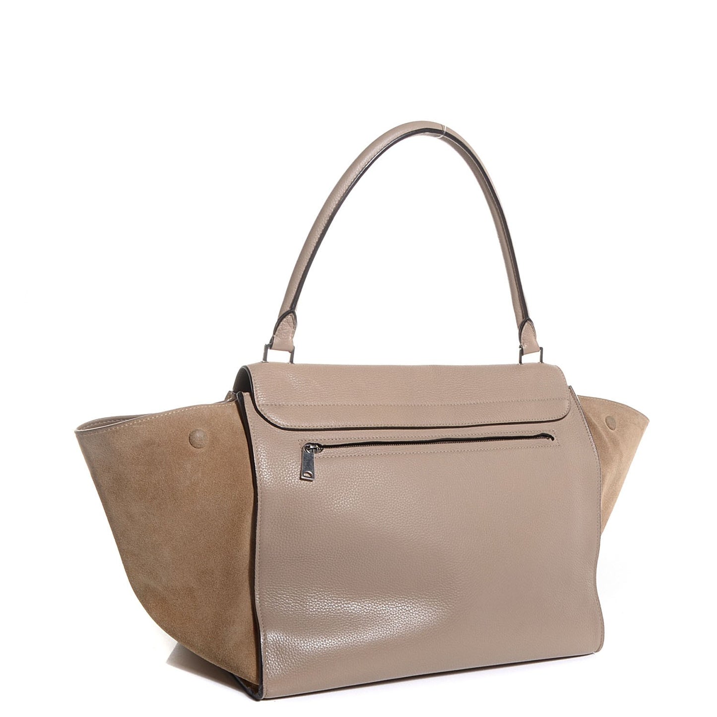 Calfskin and Suede Large Trapeze Dune