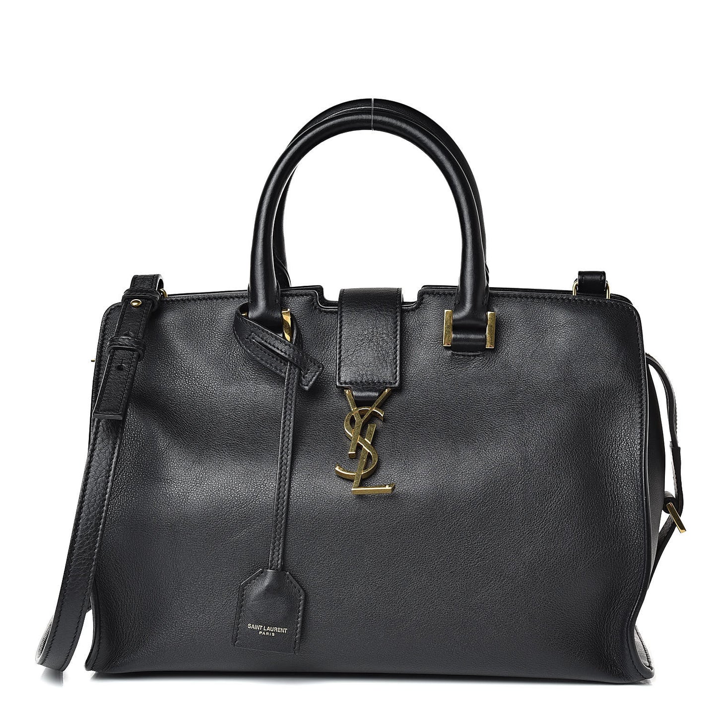 Calfskin Small Monogram Cabas Black