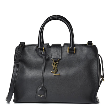 Saint Laurent Calfskin Small Monogram Cabas Black 1 of 24