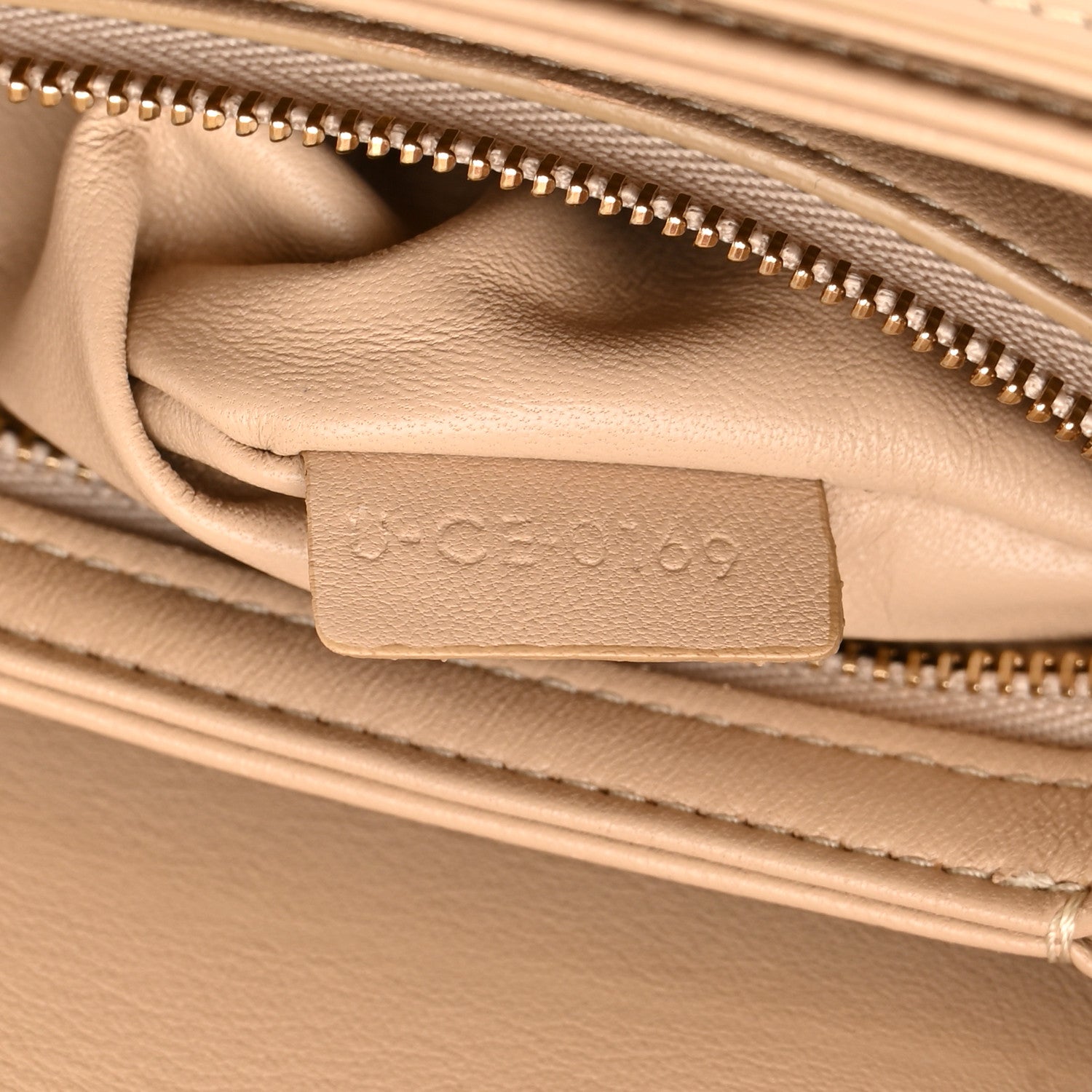 Celine Shiny Calfskin Teen Triomphe Nude 9 of 23