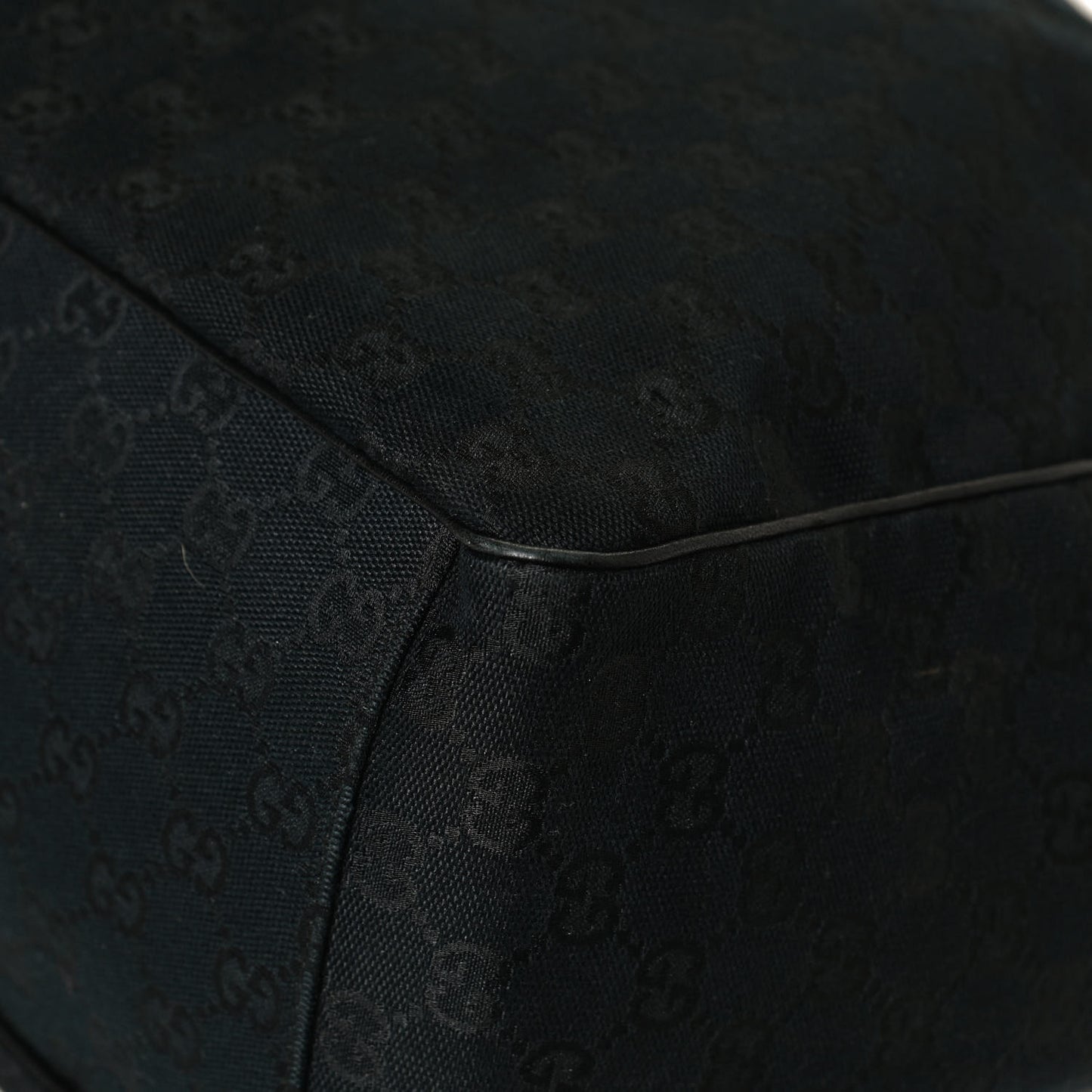 Monogram Large Positano Tote Black