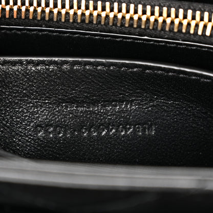 Saint Laurent Calfskin Y Quilted Monogram Small Loulou Chain Satchel Black 8 of 12